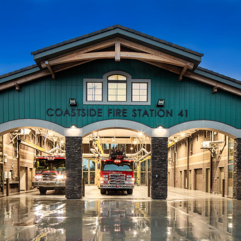 newly constructed fire station