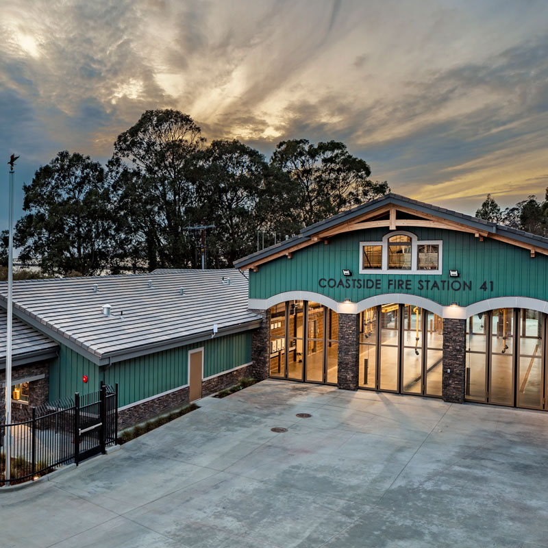newly constructed fire station